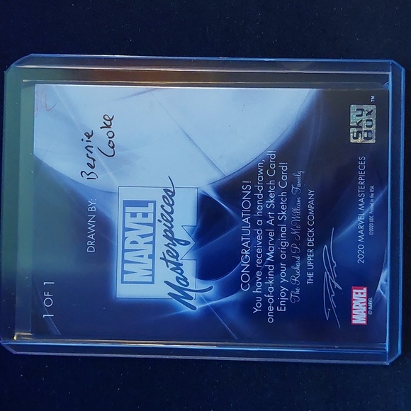 Upper Deck Marvel Masterpieces Sketch Rhino 1/1 - Picture 2 of 2